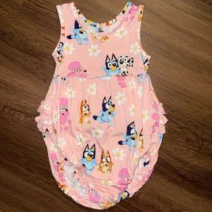 NWOT Little Sleepies Bluey Bubble Romper (3T)